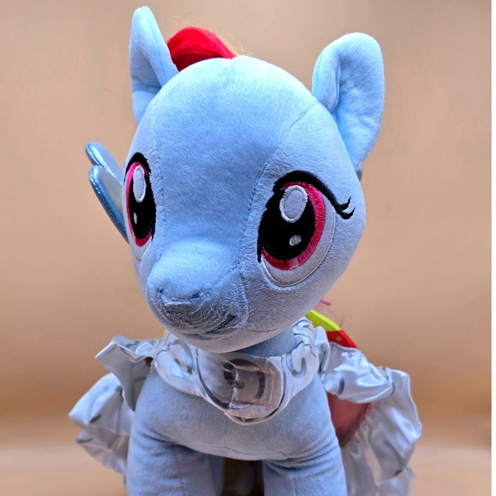 Build-A-Bear My Little Pony Rainbow Dash Plush 15 inch with Rainbow Dress‎ Wings - Picture 3 of 16